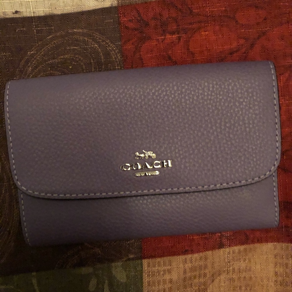 Purple coach wallet